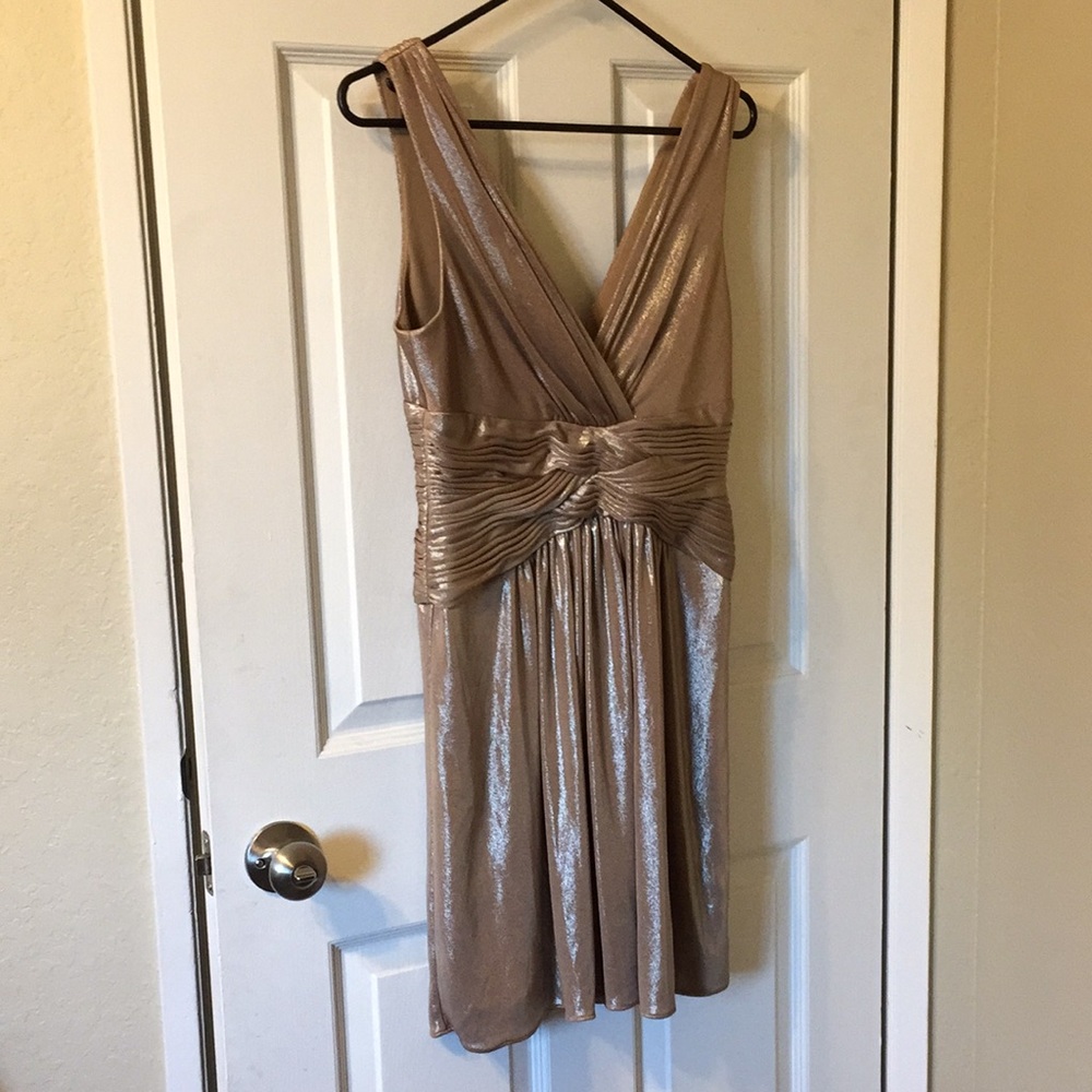BCBG Maxazria dress size s color gold